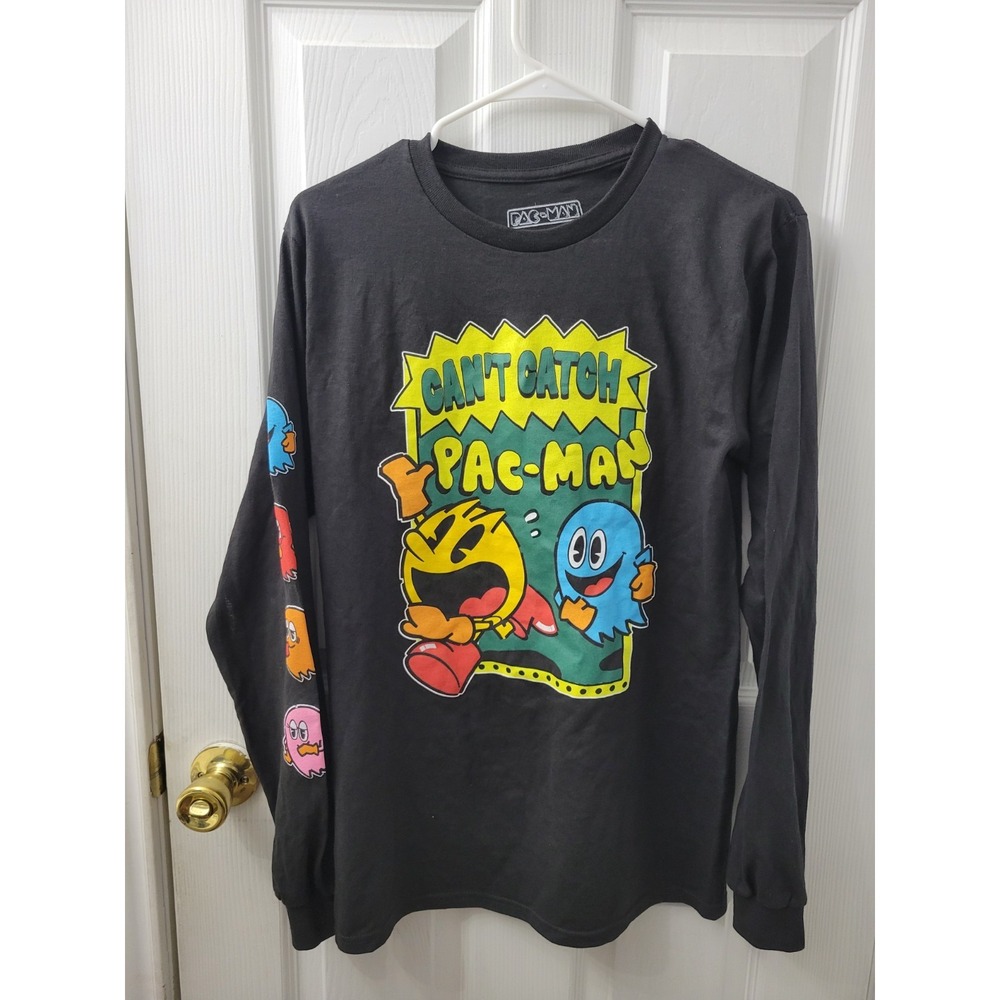 PAC Man Mad Engine Black Long Sleeve Shirt Size Small NEW without tags